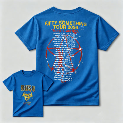 To Honor Rush Fifty Something Tour 2026 North America Official Concert Poster T-Shirt