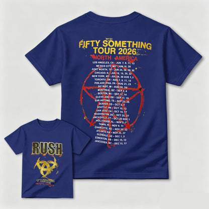 To Honor Rush Fifty Something Tour 2026 North America Official Concert Poster T-Shirt
