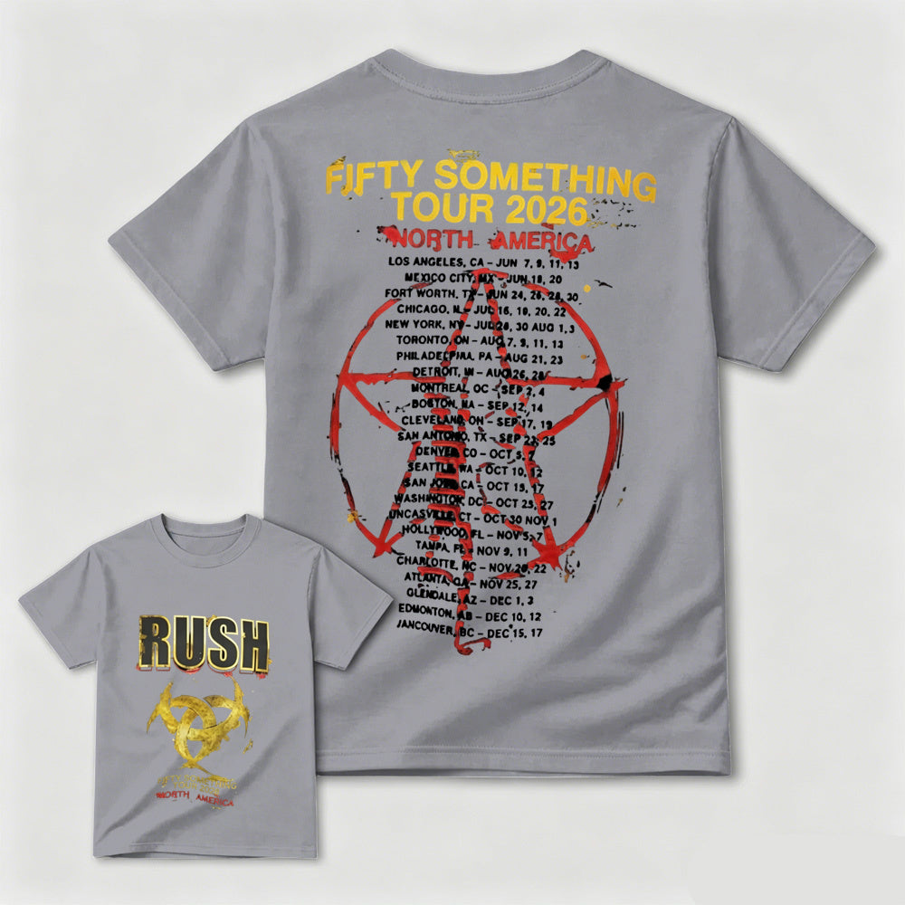 To Honor Rush Fifty Something Tour 2026 North America Official Concert Poster T-Shirt