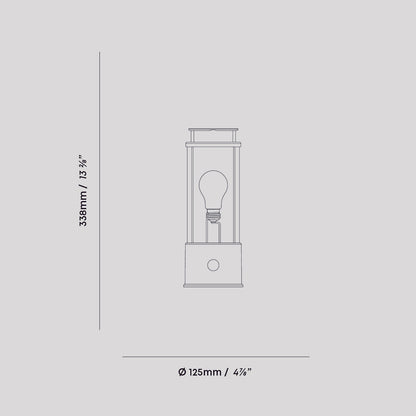 The Muse Portable Lamp in Solid Brass