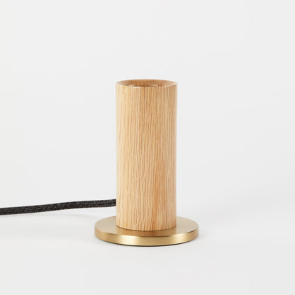 Knuckle Table Lamp in Oak + Oval