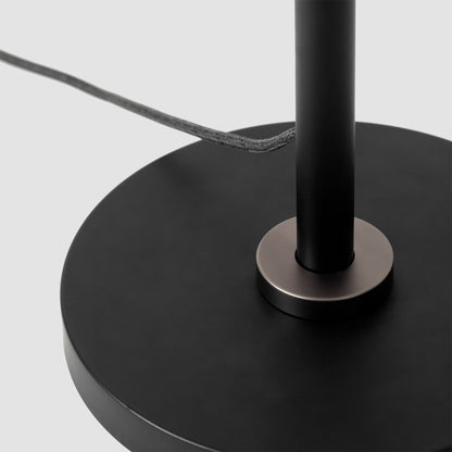 Poise Adjustable Floor Lamp in Graphite + Oval II