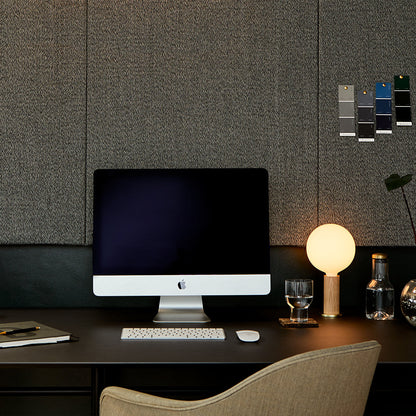 Knuckle Table Lamp in Oak + Sphere IV - Set of 2