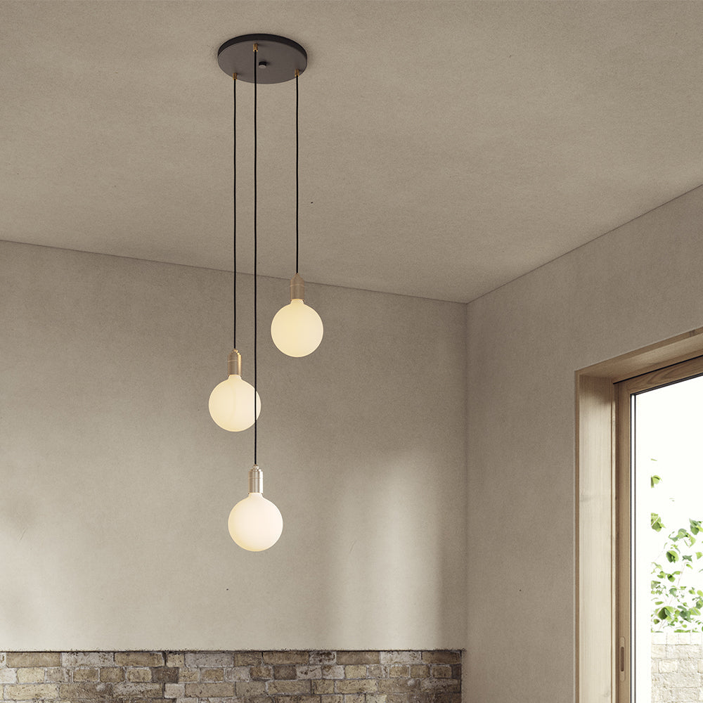 Triple Pendant in Brass