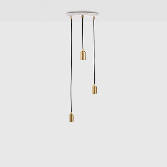 Triple Pendant in Brass