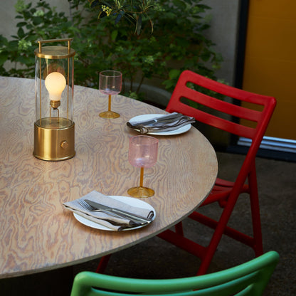 The Muse Portable Lamp in Solid Brass